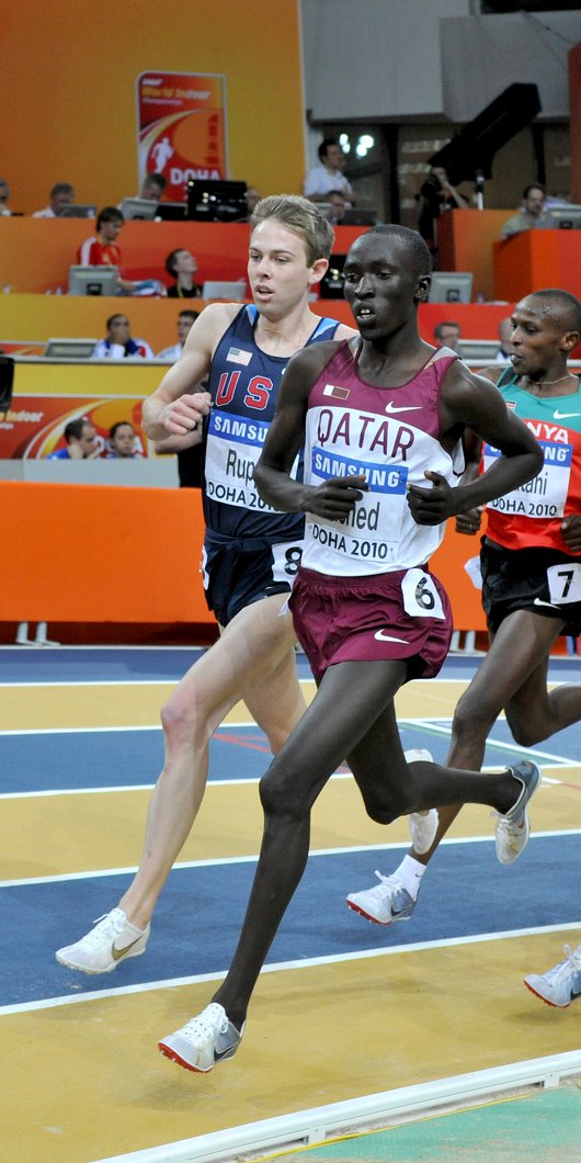 Athlete running sprints
