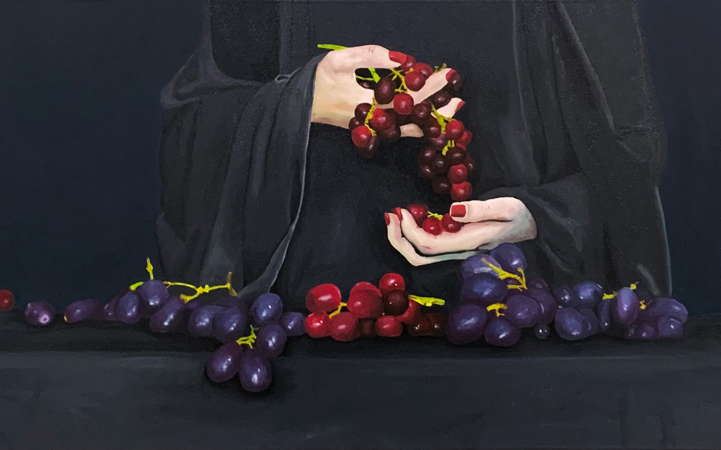 Painting by artist Abeer Al-Tamimi
