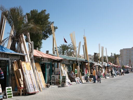 souq with people walking