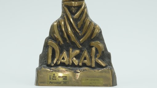 Winner’s trophy, Nasser Al Attiyah, Dakar Rally 2011.