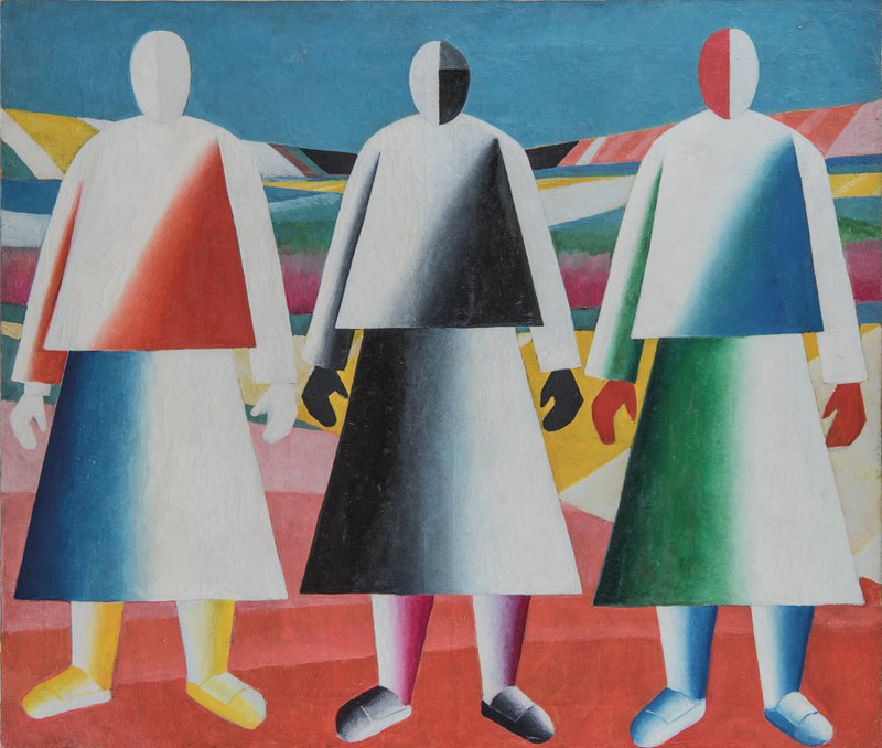 "Girls in a field" by Kazimir Malevich