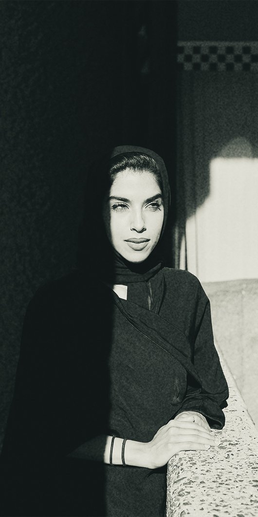 the face of the artist bouthyna almuftah