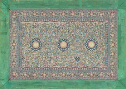 The Baroda Carpet displayed at National Museum of Qatar