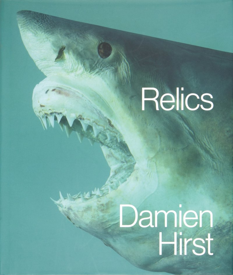 Book cover of Damien Hirst: Relics by Francesco Bonami, Abdellah Karroum and Michael Craig-Martin