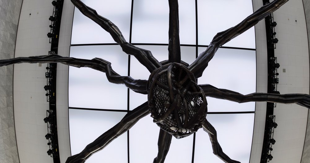 Louise Bourgeois' monumental Spider Maman installed at SNFCC