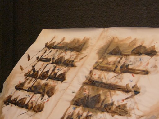 Photo of a bifolio with Arabic writing.