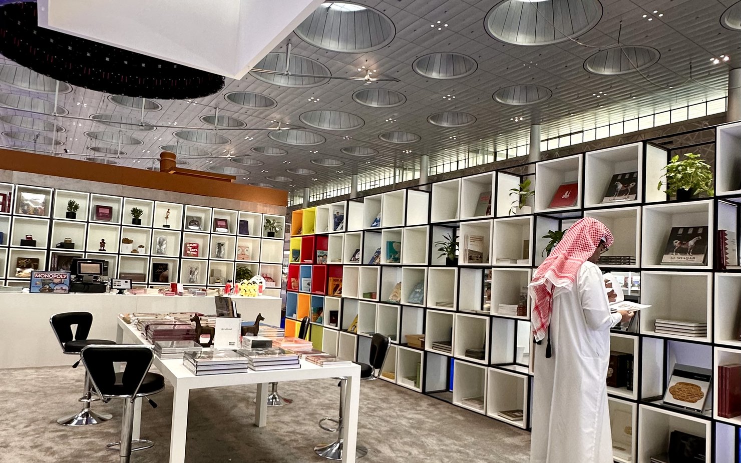 qatar museums booth at the doha book fair