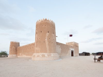 A side view of Al Zubarah Fort