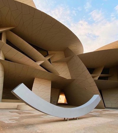 The Peace Bench at Qatar National Museum
