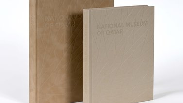 Exterior hard cover book of the National Museum of Qatar