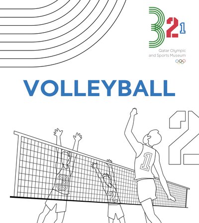 digital drawing of the volleyball activity book cover